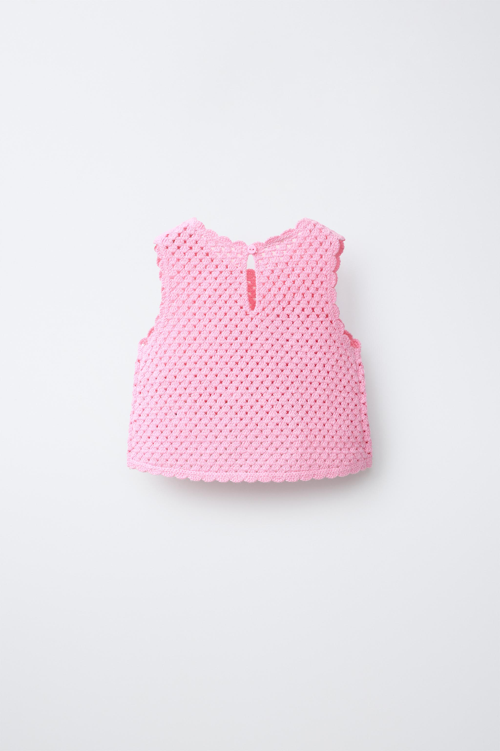 TOP EN CROCHET MOTIFS MARINS